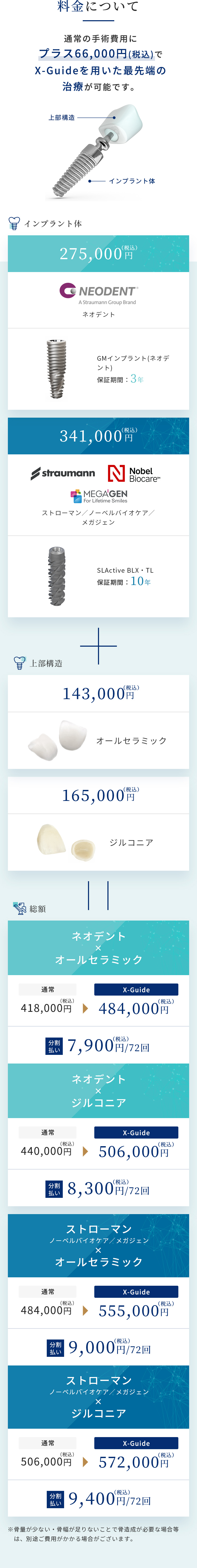 料金表